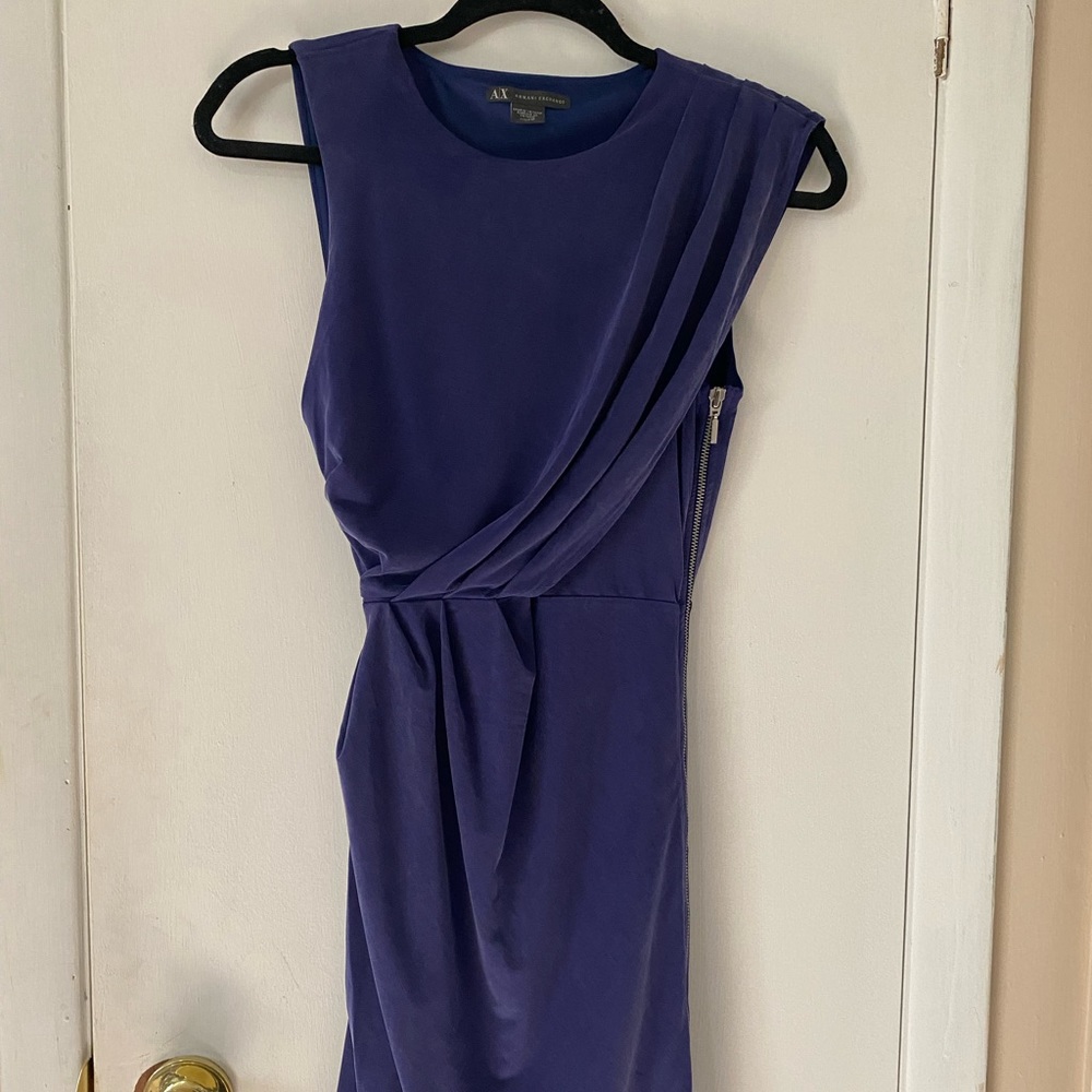 Dark blue sleeveless dress